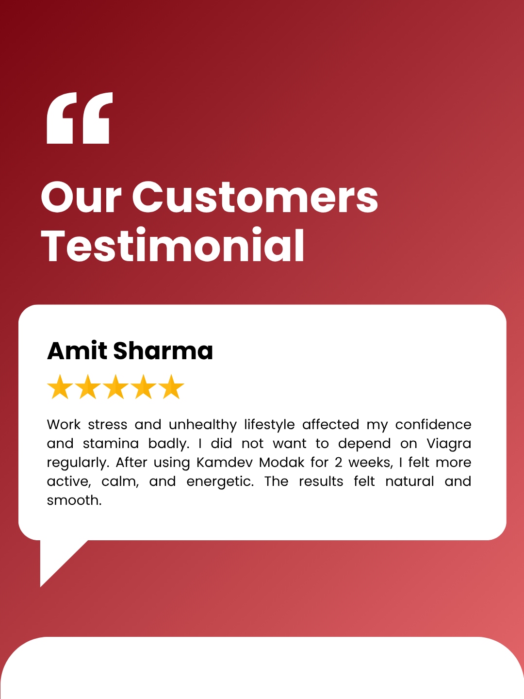 Amit Sharma testimonial